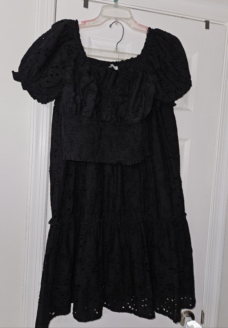 Jennifer & Grace Black Eyeletv2 Piece Skirt Set Worn Once